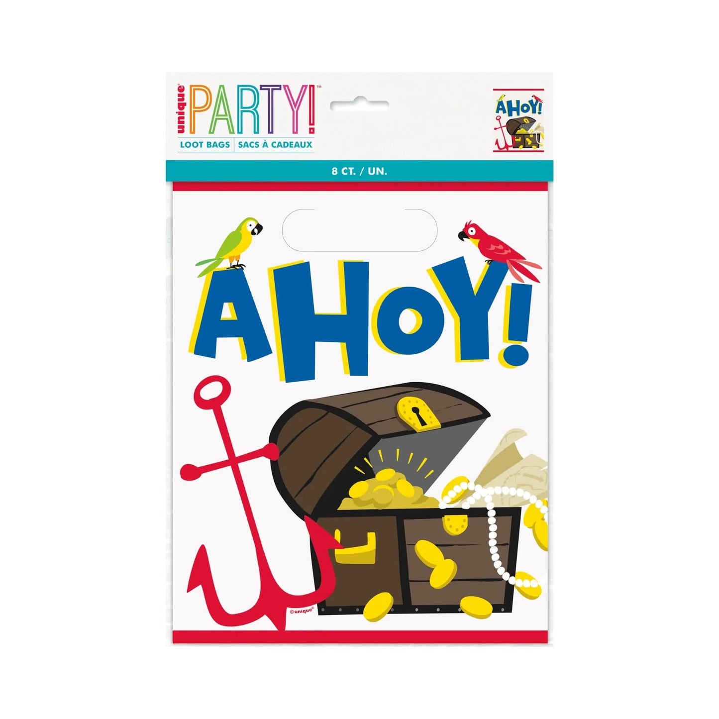 Ahoy Pirate Party Loot Bags 8pk - PoundToys