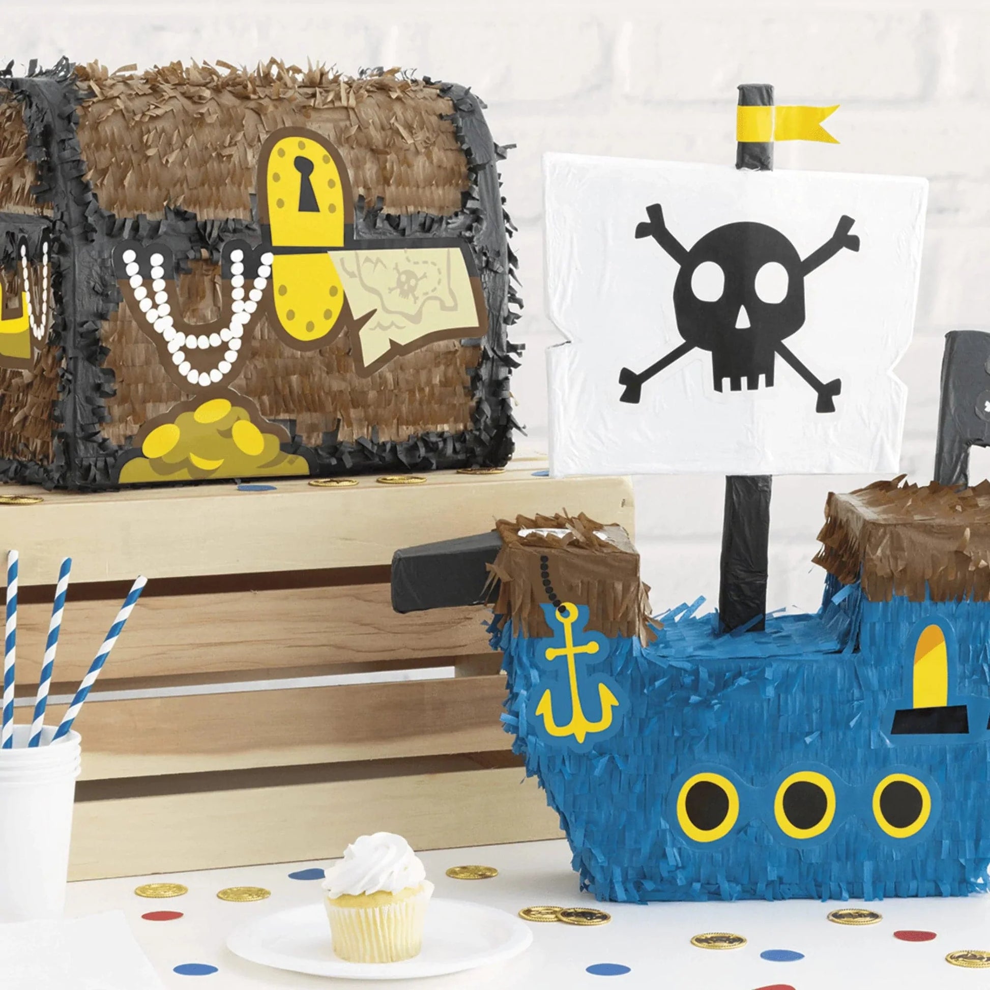 Ahoy Pirate Ship Centrepiece Table Decoration - PoundToys