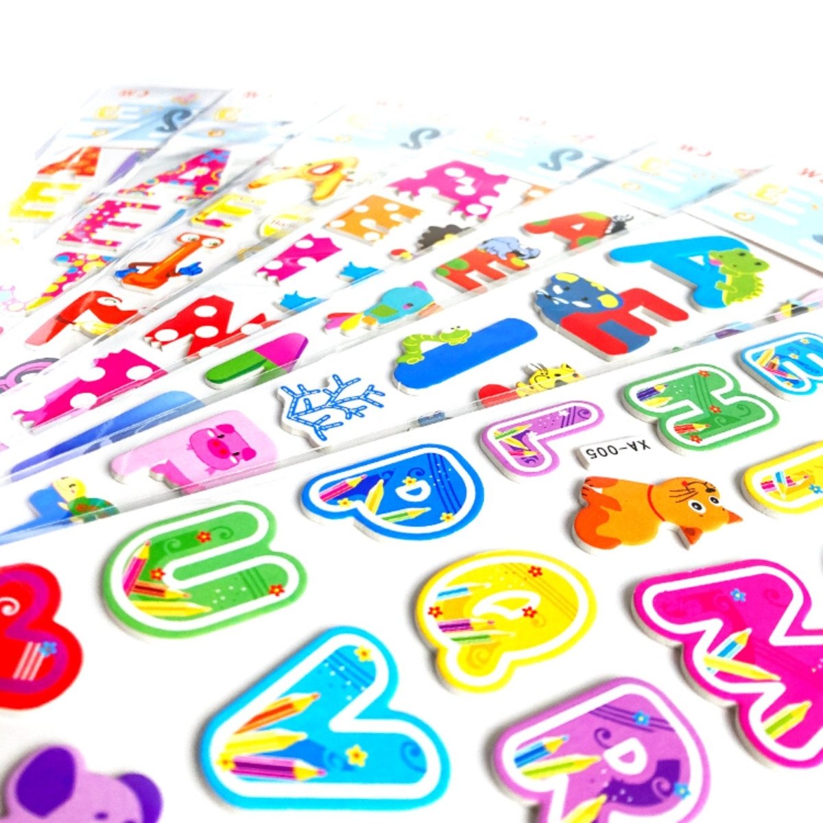 Alphabet Puffy Sticker Packs - PoundToys