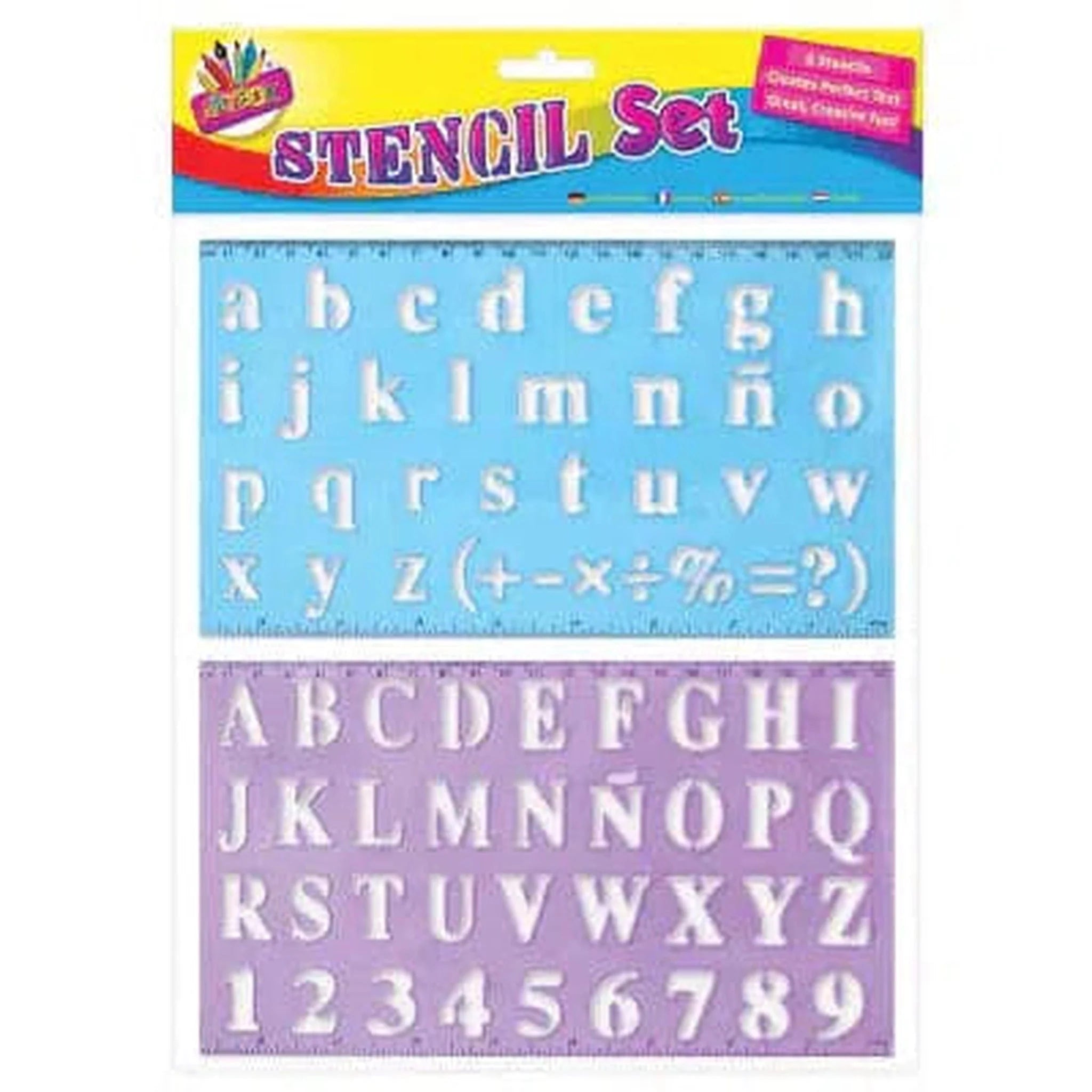 Alphabet Stencil Set 2 Piece - PoundToys