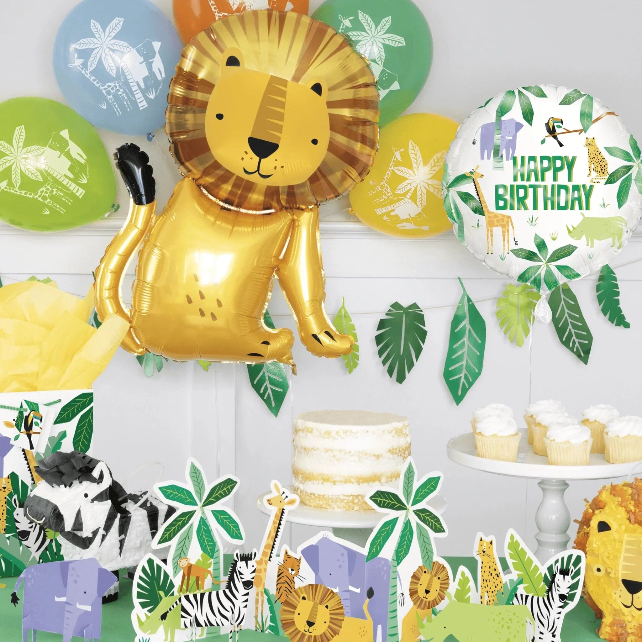 Animal Safari 9" Dinner Plates 8pk - Kids Party Craft