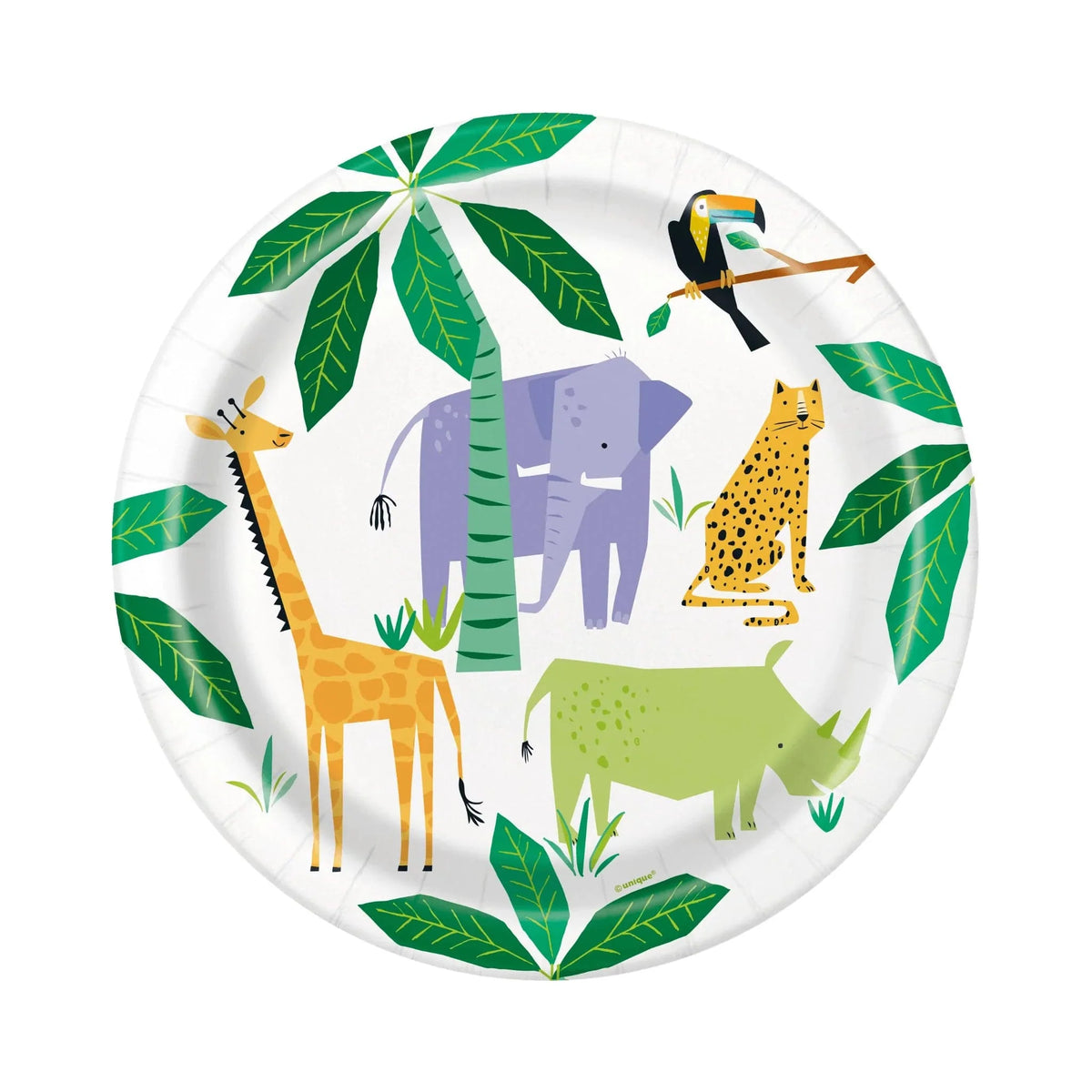 Animal Safari 9" Dinner Plates 8pk - Kids Party Craft