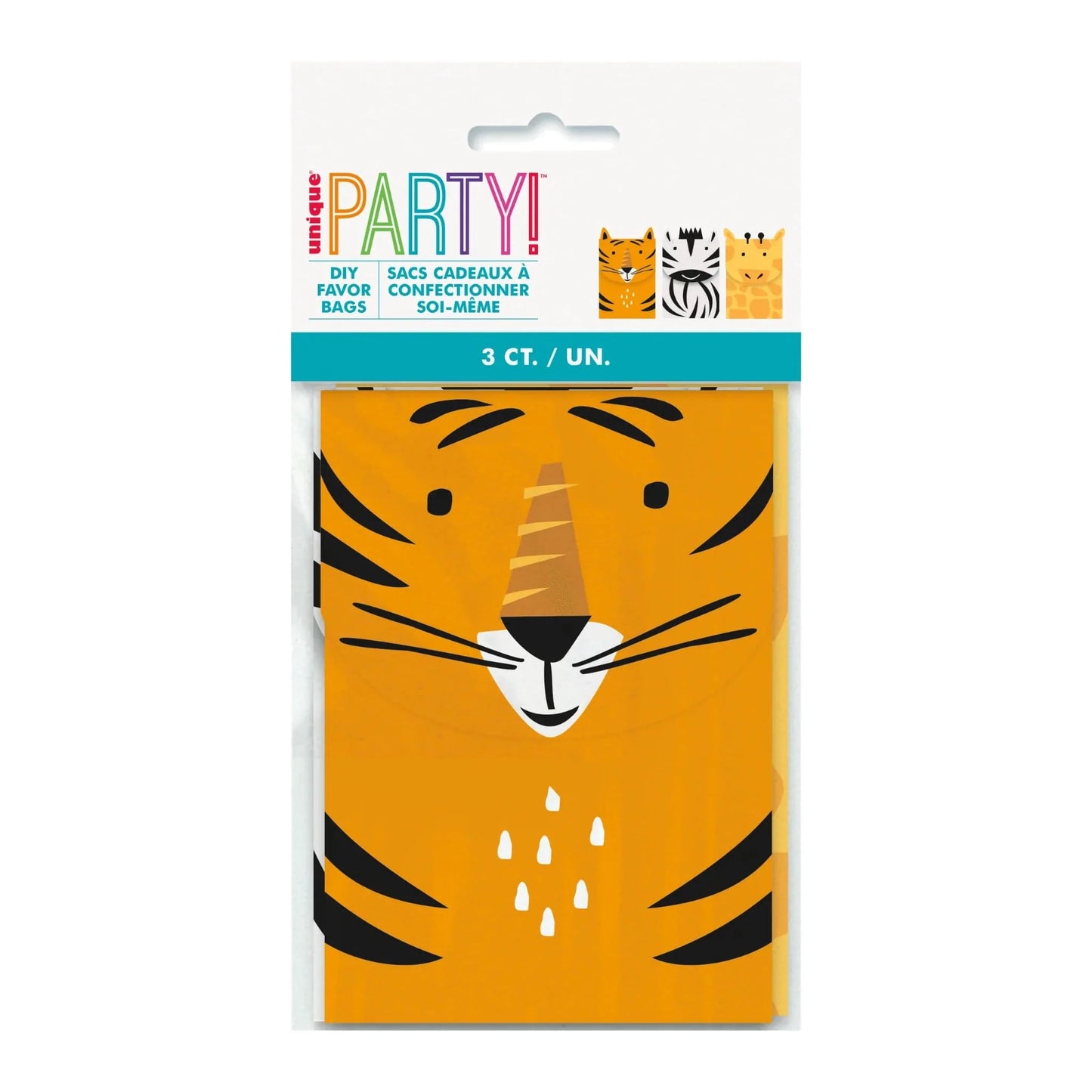 Animal Safari Party Treat Bags 3pk - PoundToys