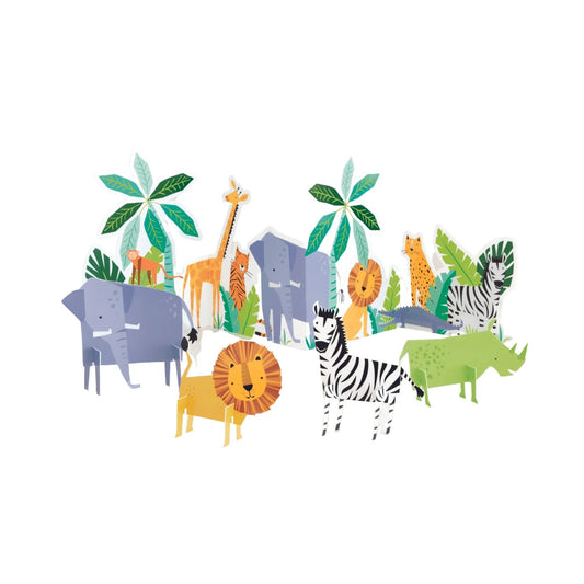 Animal Safari Table Decorating Kit 5pc - PoundToys