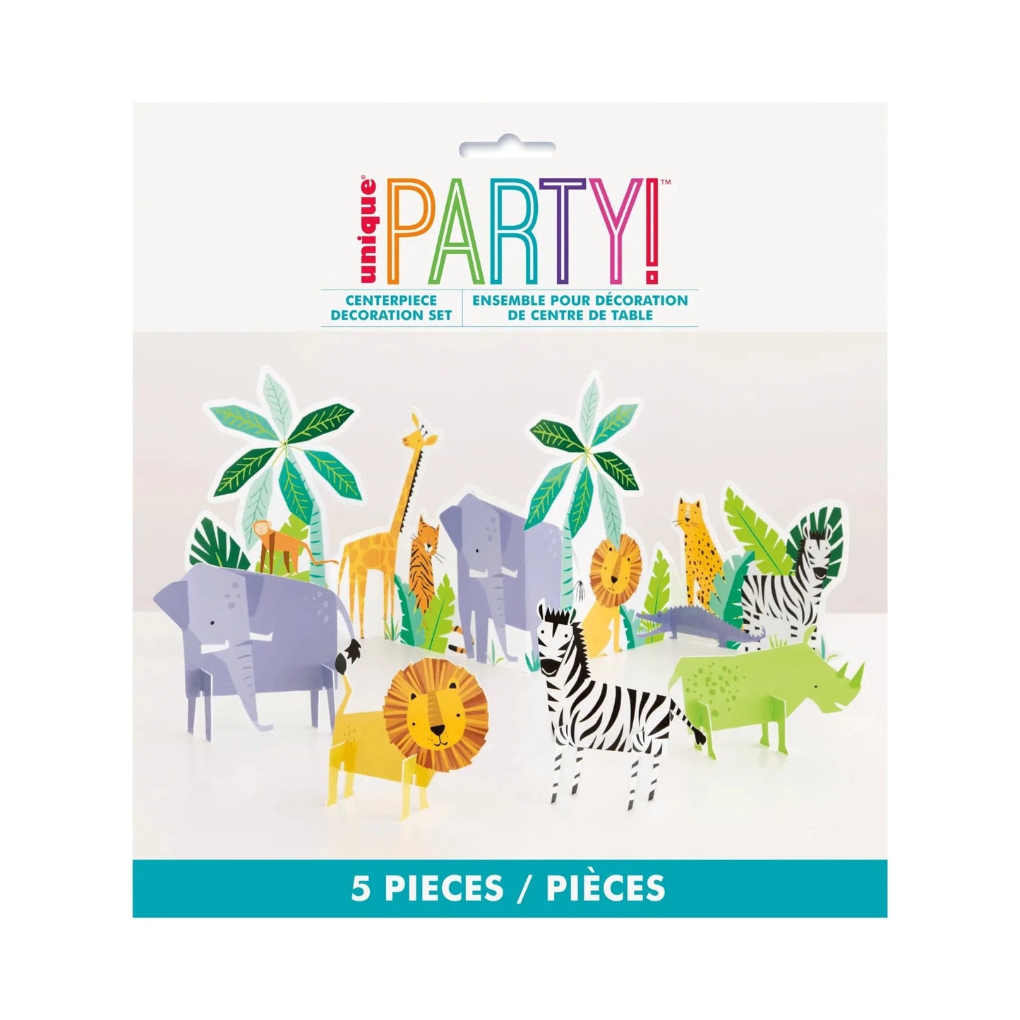Animal Safari Table Decorating Kit 5pc - PoundToys