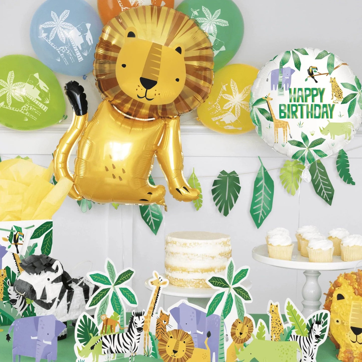 Animal Safari Table Decorating Kit 5pc - PoundToys