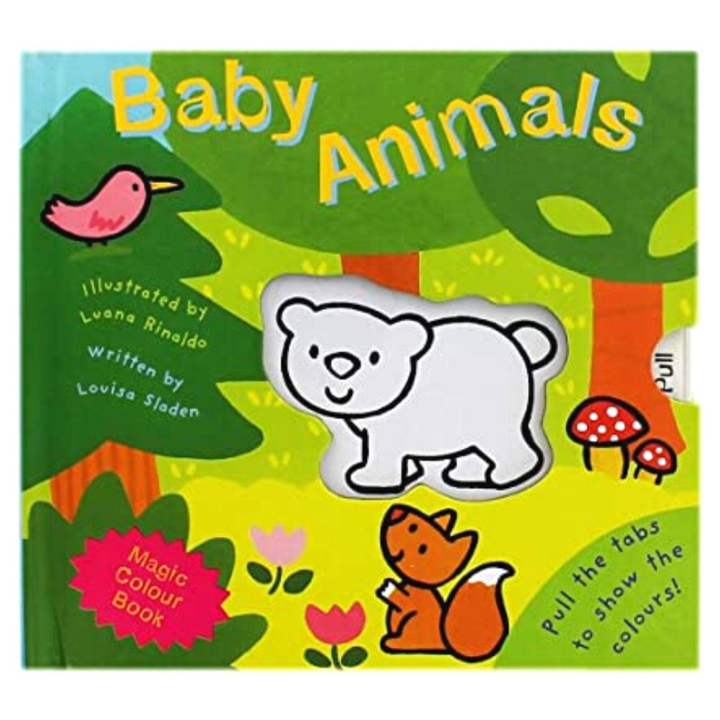 Baby Animals - Magic Colour Hard Cover Book - PoundToys