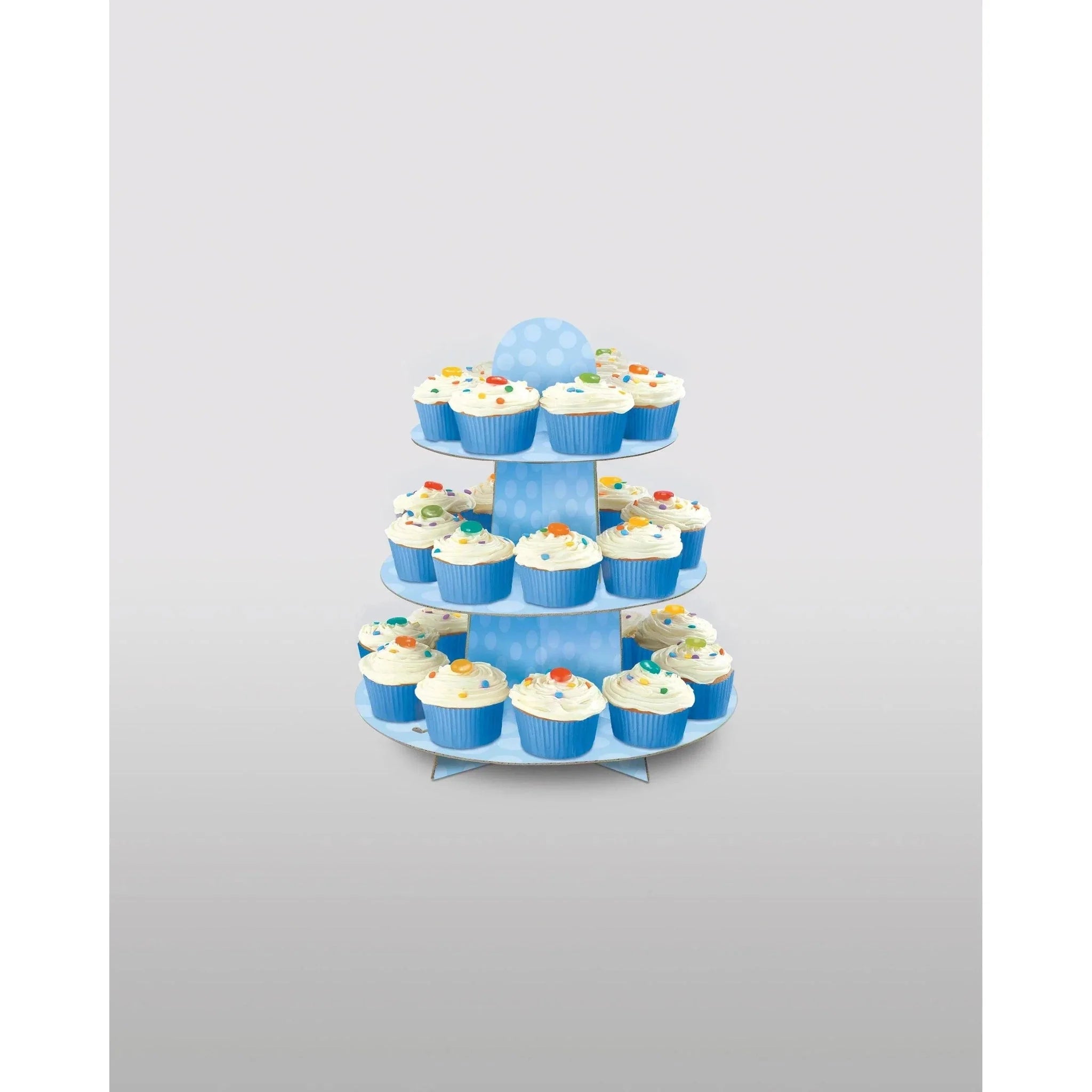 Baby Blue Cupcake Stand - Kids Party Craft