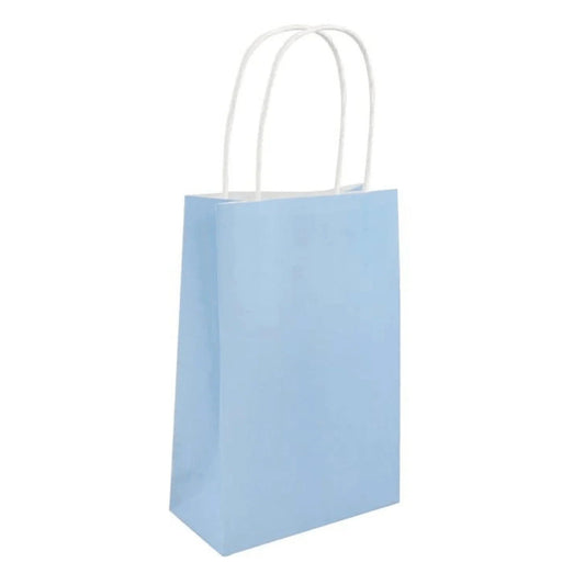 Baby Blue Paper Party Bags - PoundToys