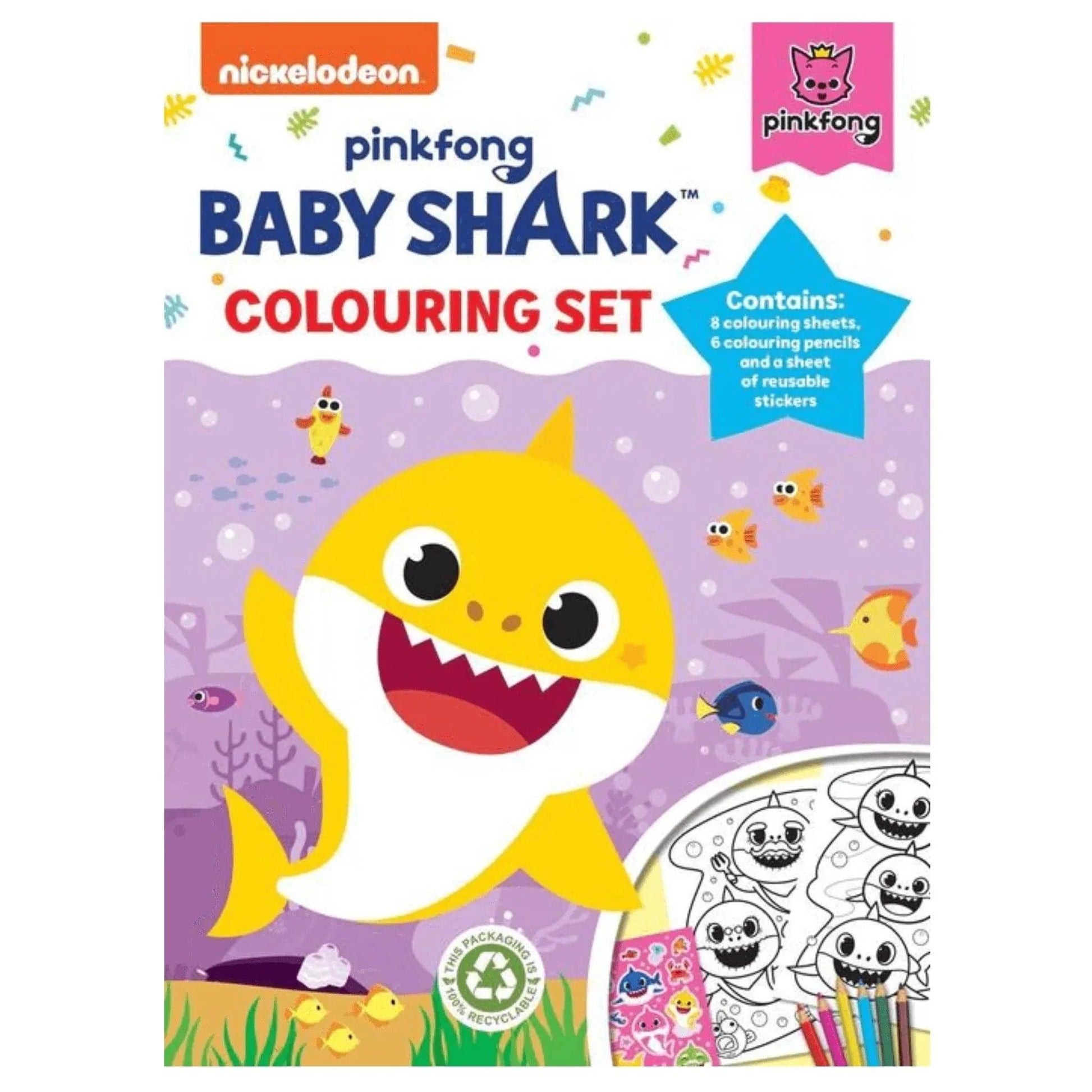 Baby Shark Colouring Set - PoundToys