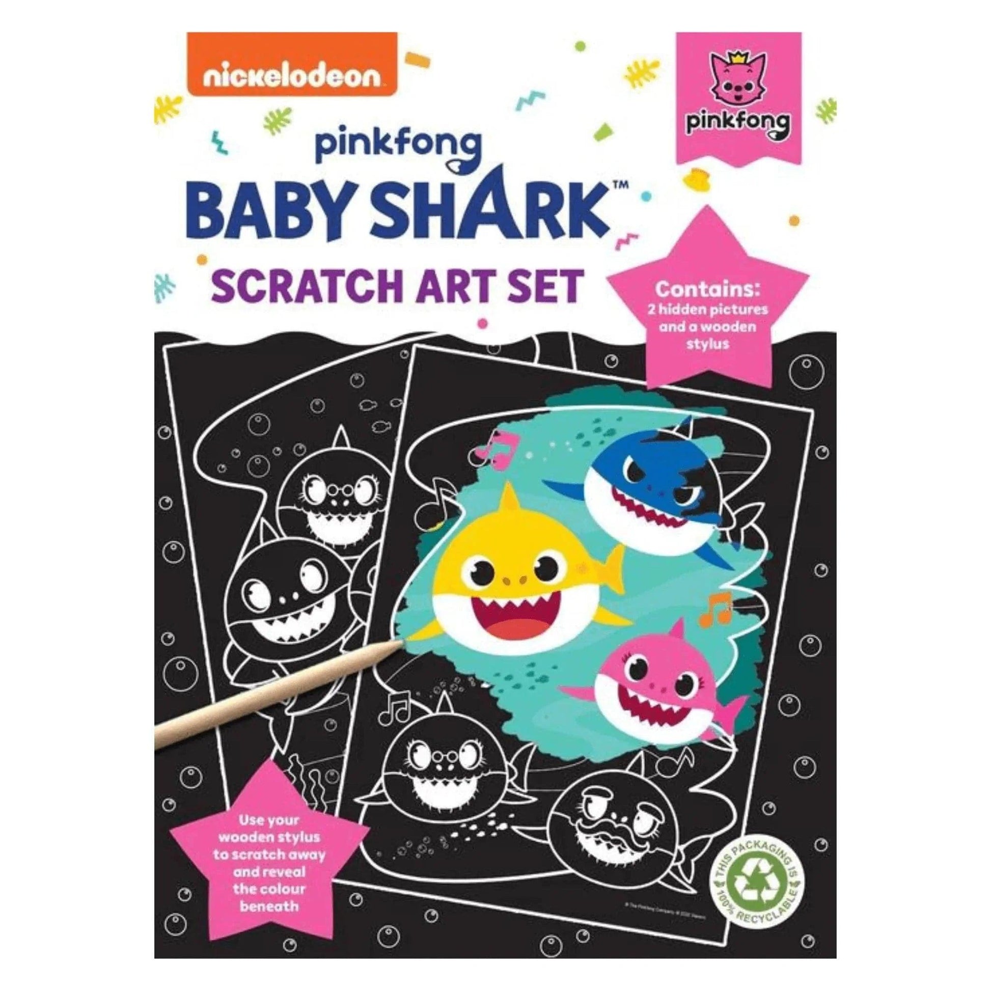 Baby Shark Scratch Art Set - PoundToys