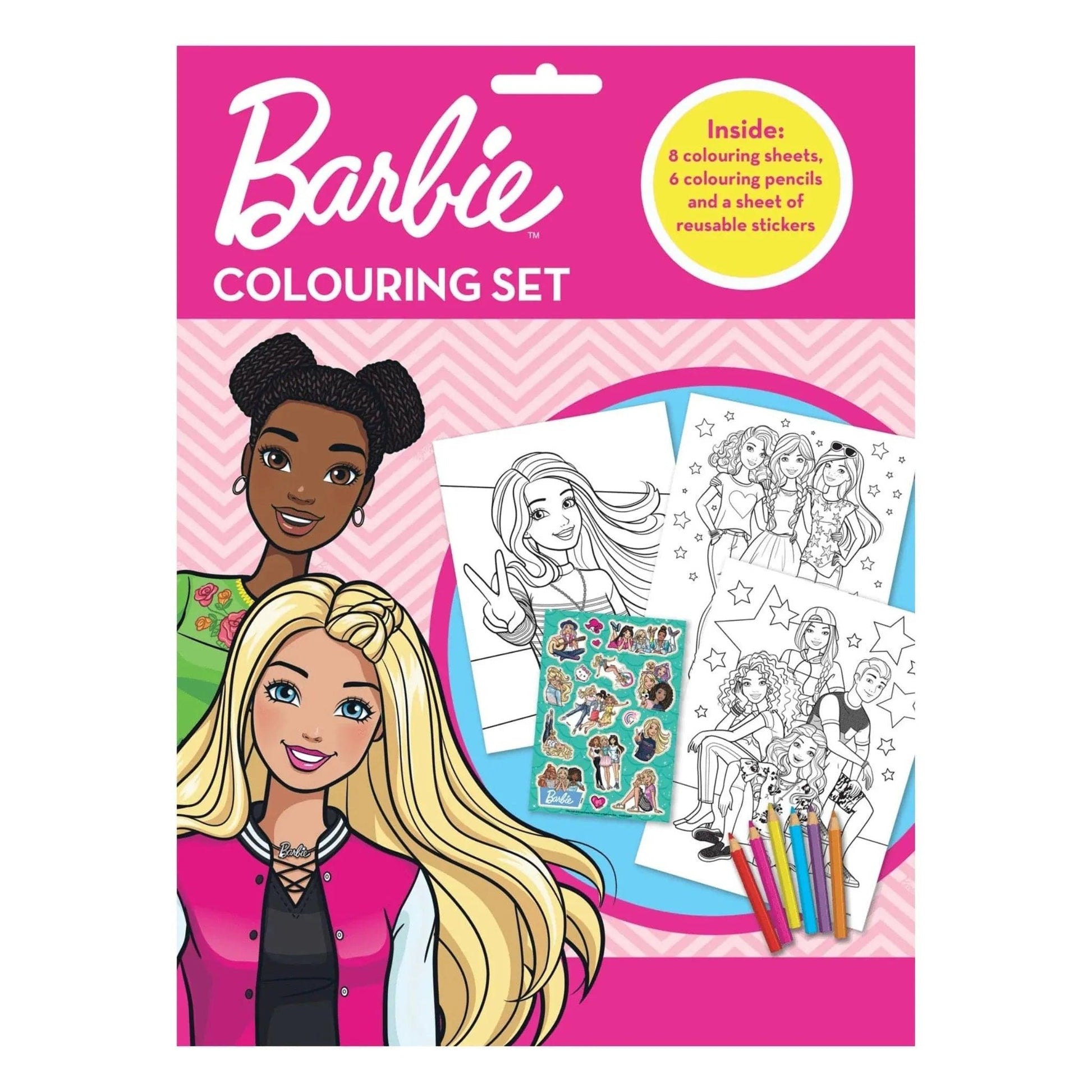 Barbie Colouring Set - PoundToys