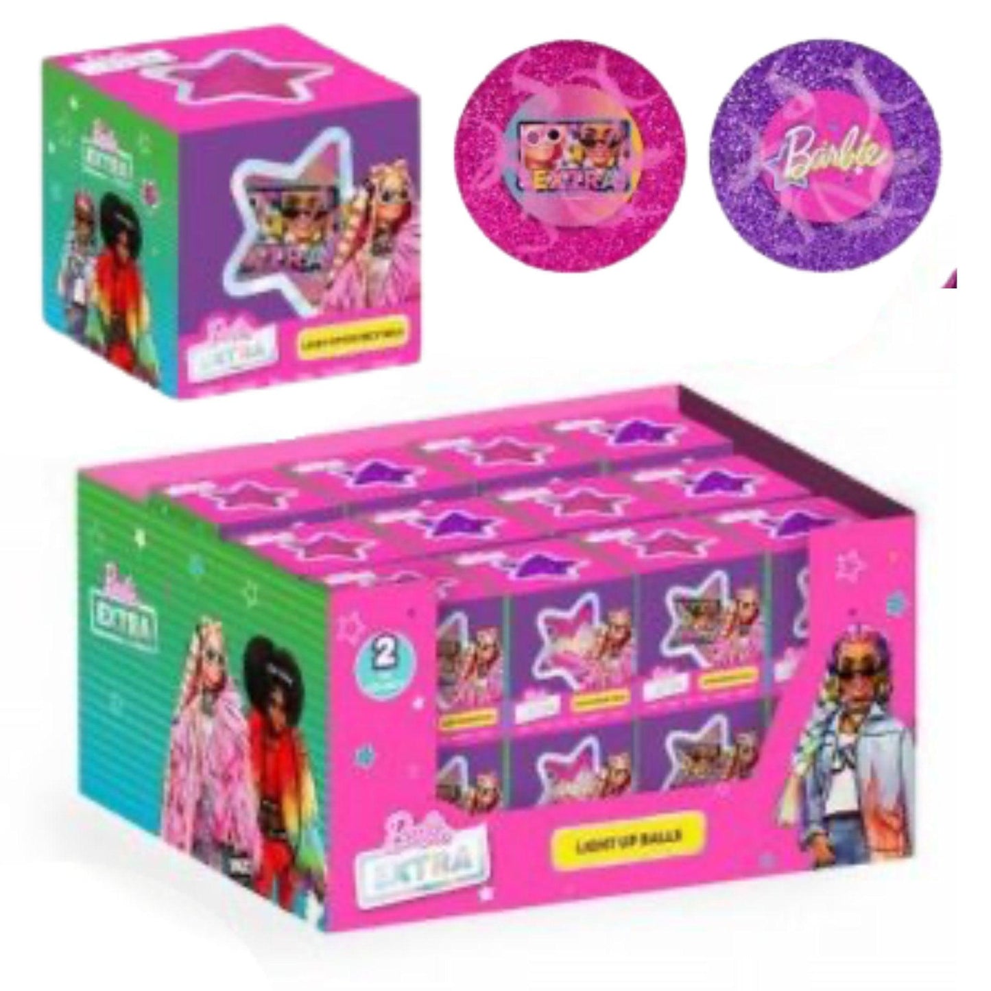 Barbie Extra LED Glitter Bouncy Ball - PoundToys