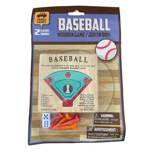 Baseball Wooden Travel Game - PoundToys