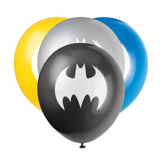 Batman 12" Latex Balloon 8pk - PoundToys