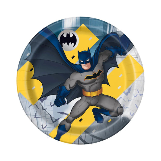 Batman 9" Dinner Plates 8pk - PoundToys