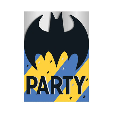 Batman Birthday Party Invitations 8pk - PoundToys