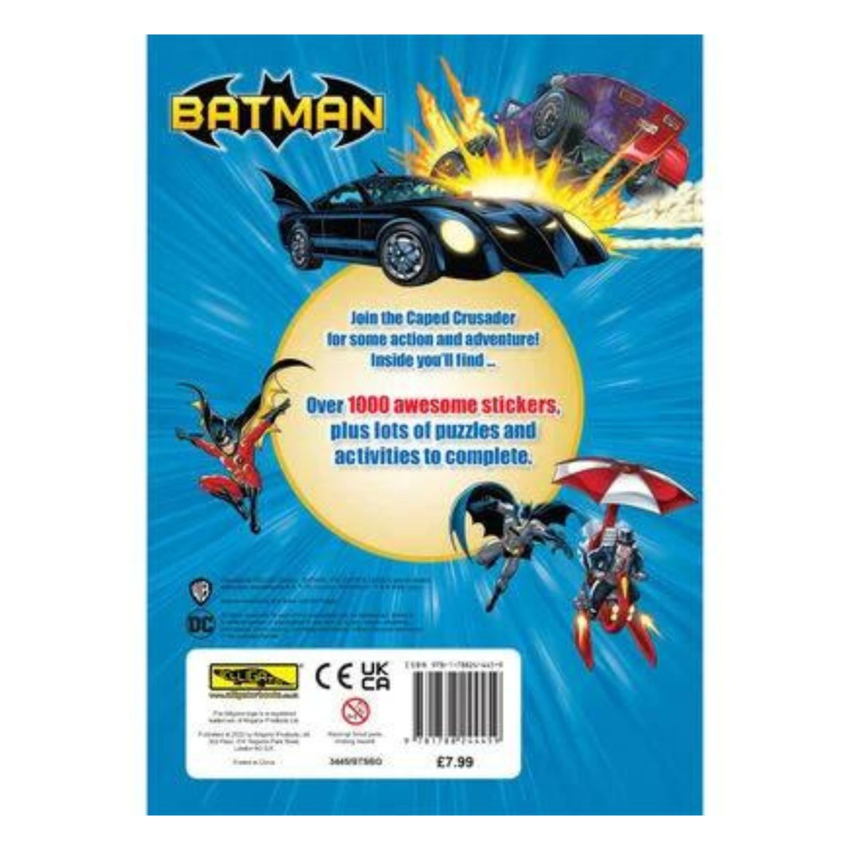 Batman Sticker Burst Book - Kids Party Craft