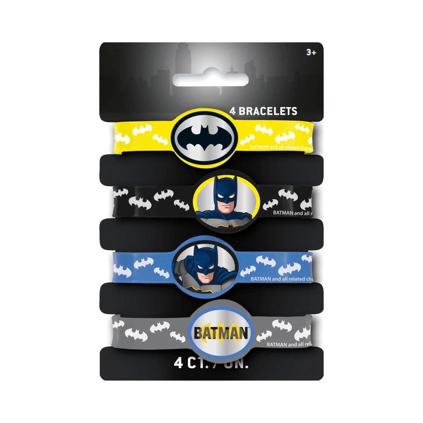 Batman Stretch Bracelets 4pk - PoundToys