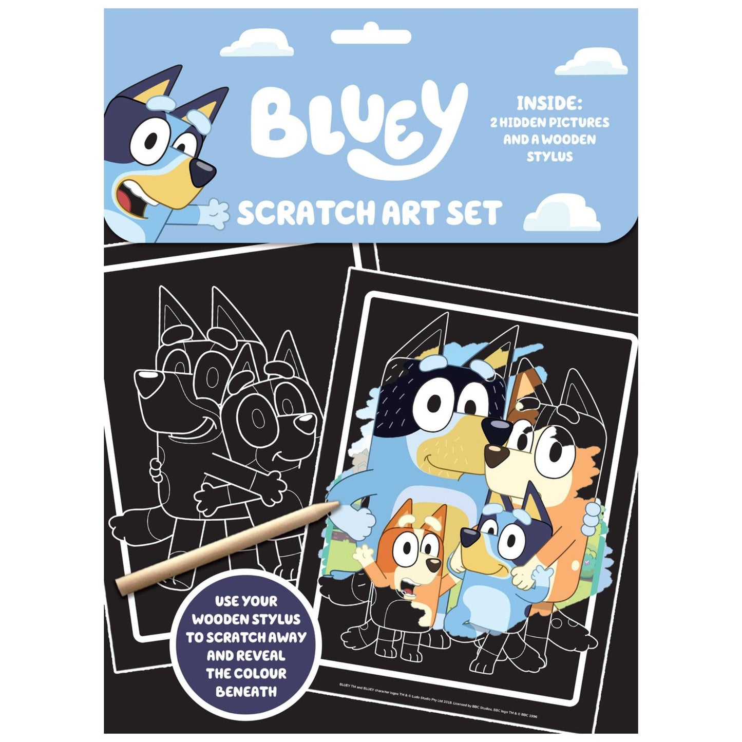 Bluey Scratch Art Set - PoundToys