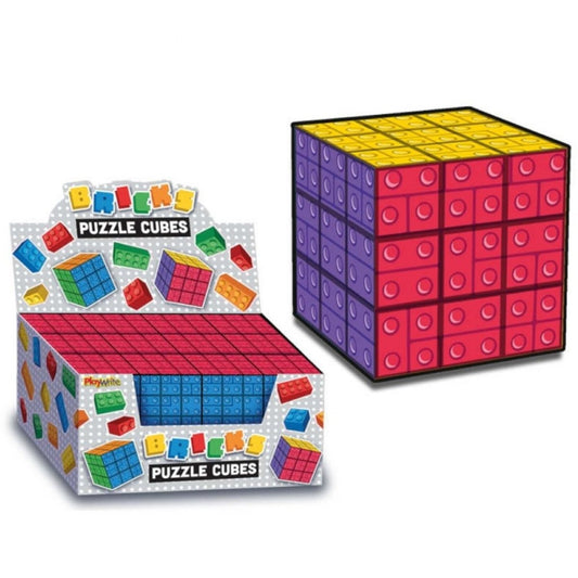 Bricks Puzzle Cube 5.5cm - PoundToys