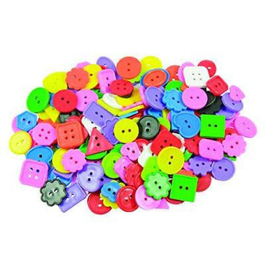 Bright Buttons, Assorted Sizes, Shapes and Colours - PoundToys