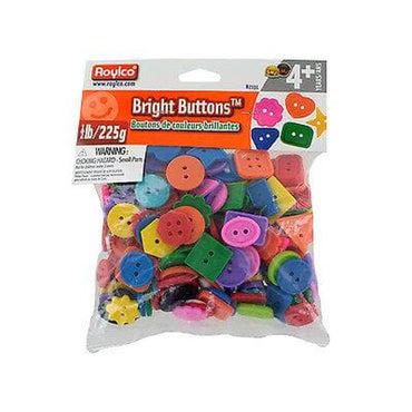 Bright Buttons, Assorted Sizes, Shapes and Colours - PoundToys