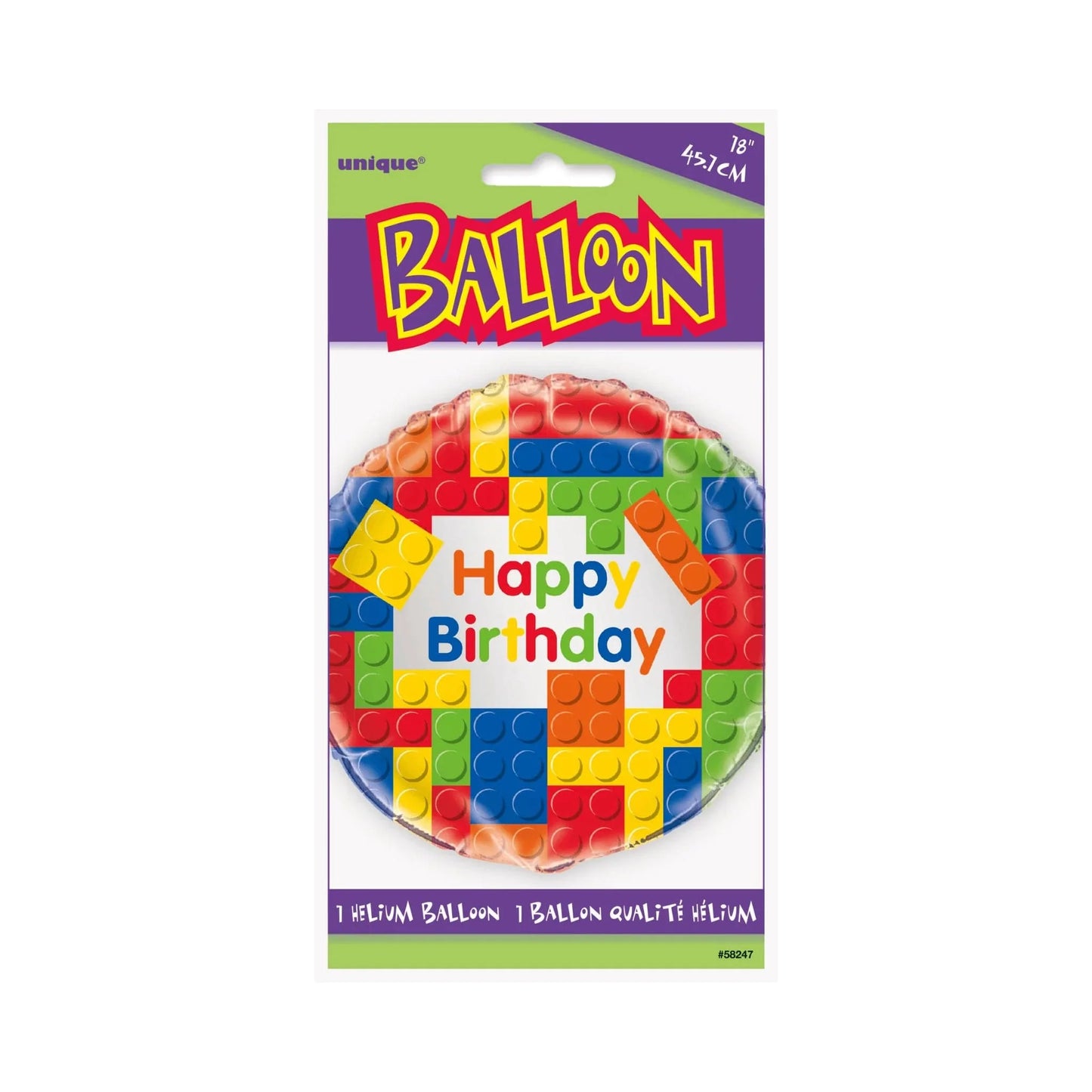 Building Blocks 18" Foil Balloon - PoundToys