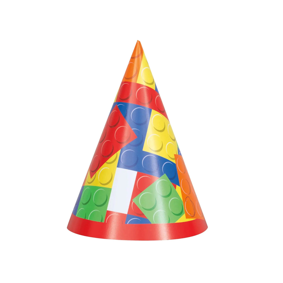 Building Blocks Party Hat 8pk - Kids Party Craft