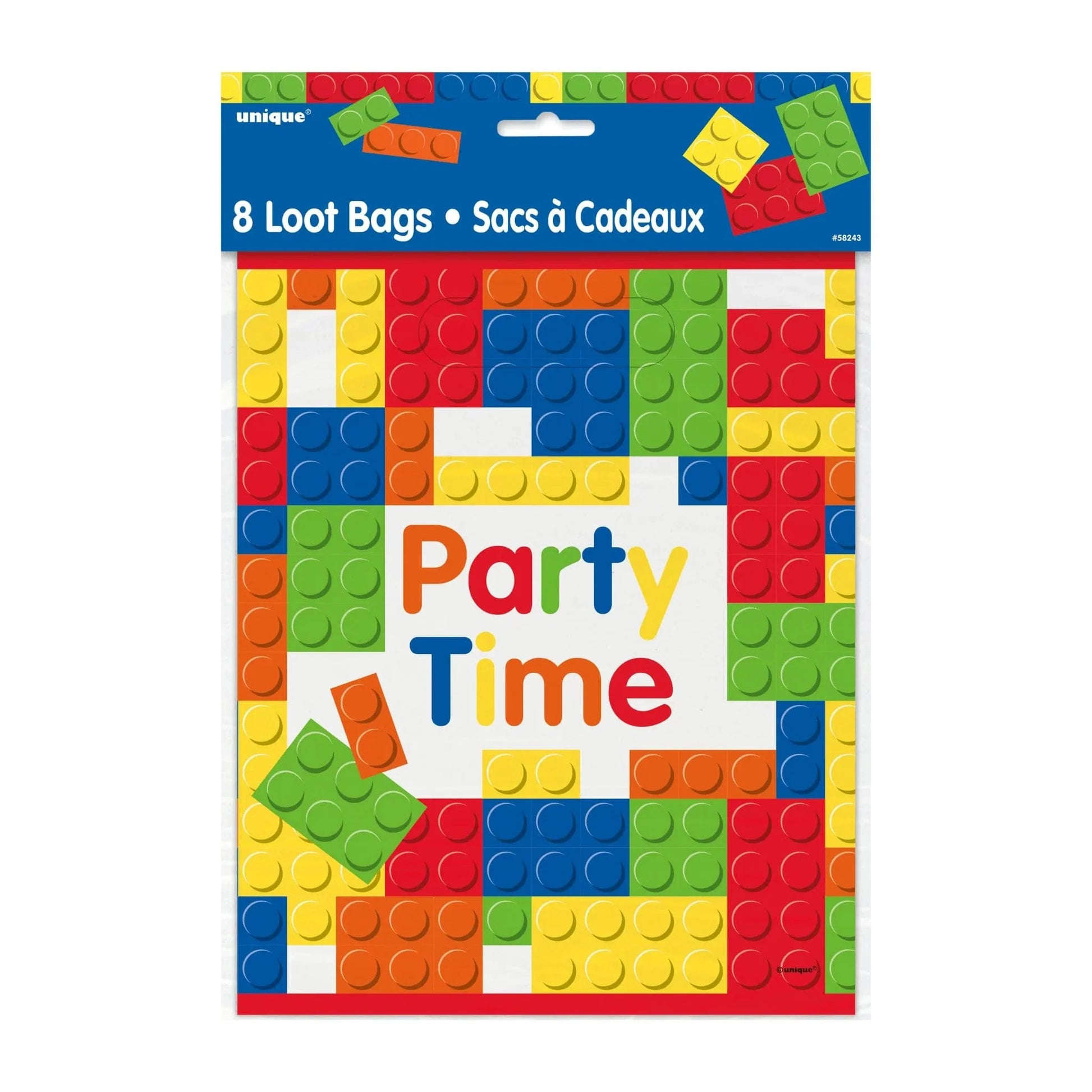 Building Blocks Party Loot Bags 8pk - PoundToys