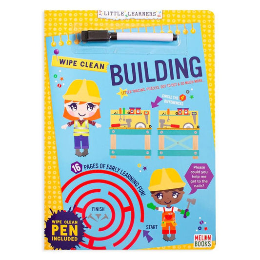 Building Wipe Clean With Pen Book - PoundToys