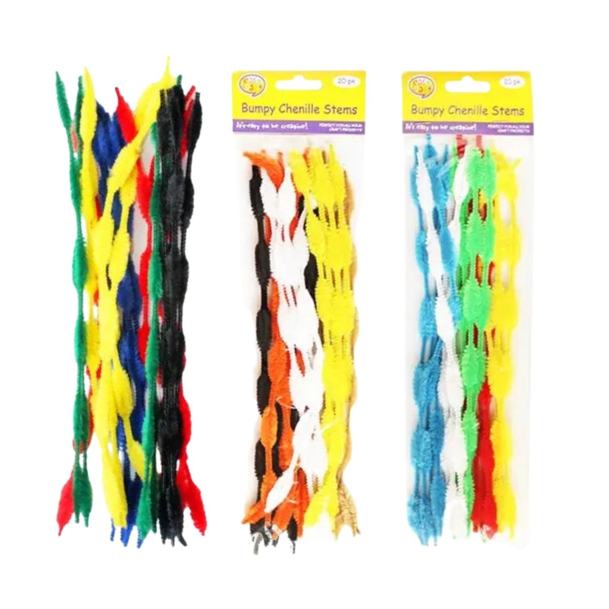 Bumpy Chenille Stems 20 Pack - PoundToys