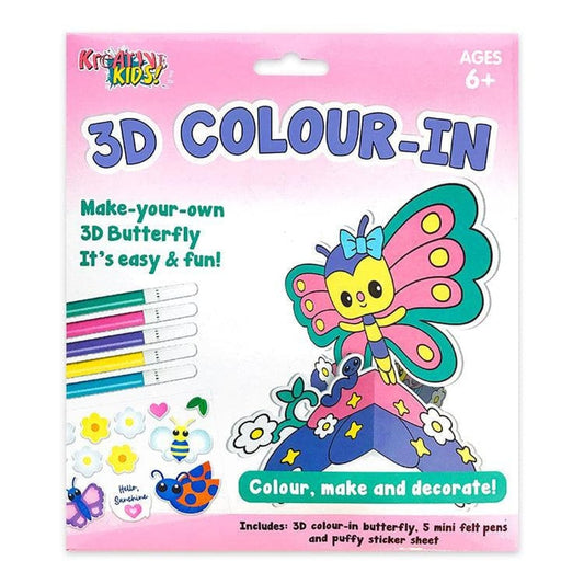 Butterfly 3D Colouring Set - PoundToys