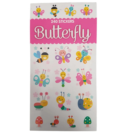 Butterfly Mini Sticker Book 12 Sheets - PoundToys