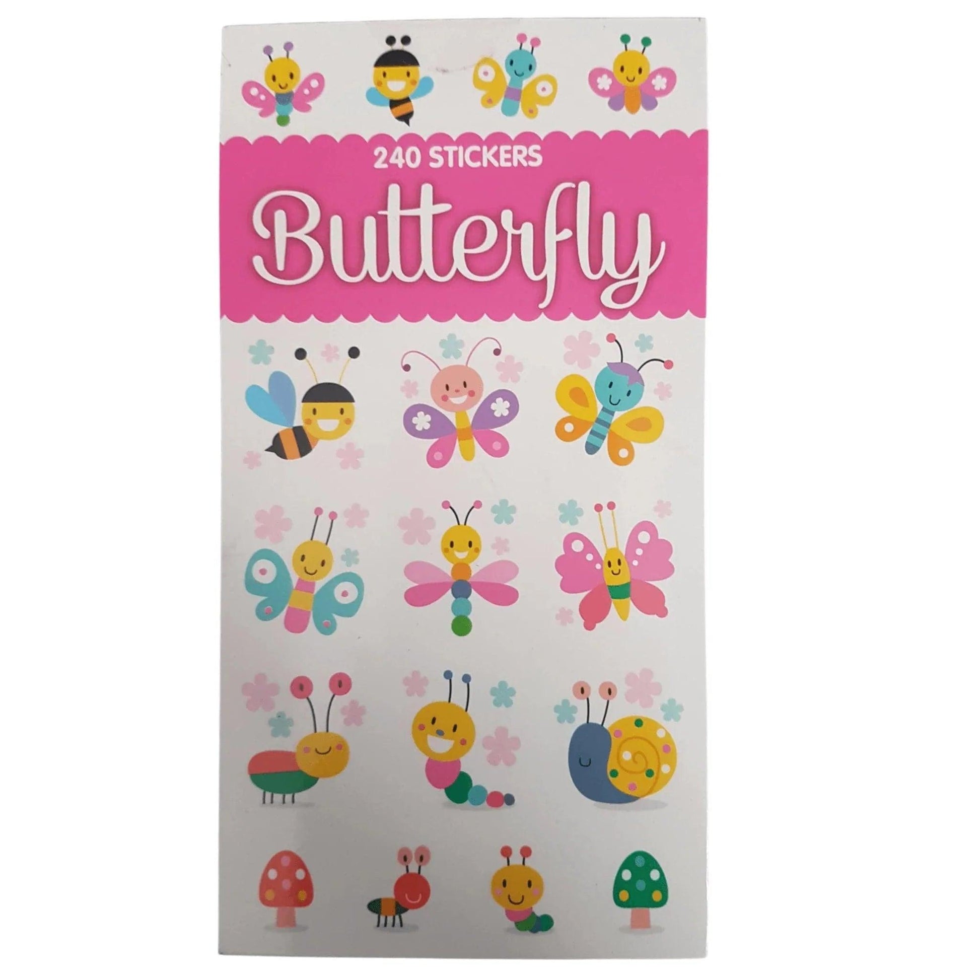 Butterfly Mini Sticker Book (240 Stickers) - PoundToys