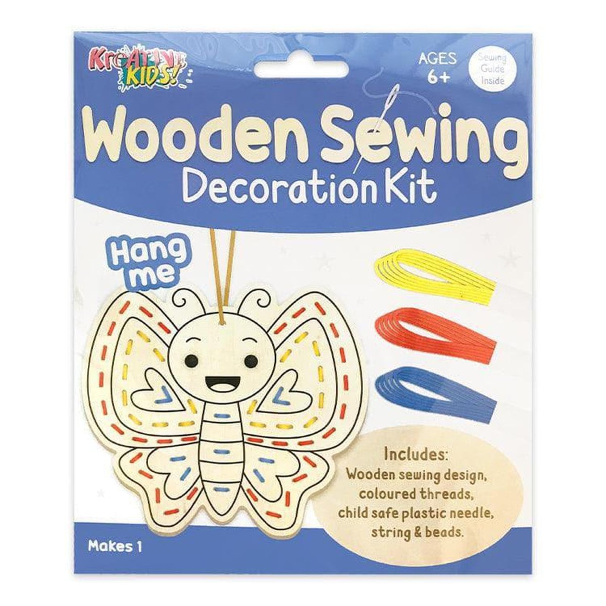 Butterfly Wooden Sewing Kit - PoundToys