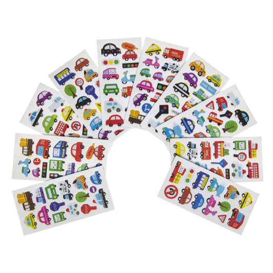 Cars Puffy Sticker Sheet - PoundToys