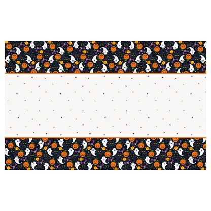 Cat & Pumpkin Rectangular Plastic Table Cover 54" x 84" - PoundToys