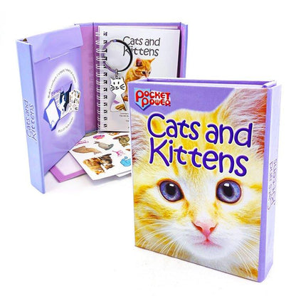 Cats and Kittens Pocket Power Book Mini Activity Kit - PoundToys