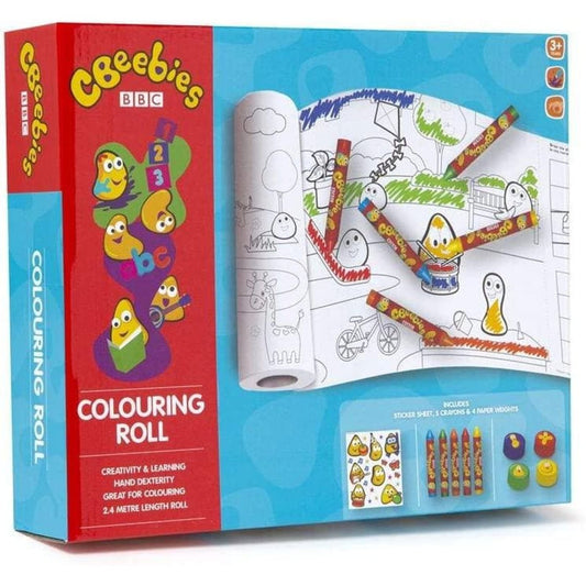 Cbeebies 2.4m Colouring Roll Set - PoundToys