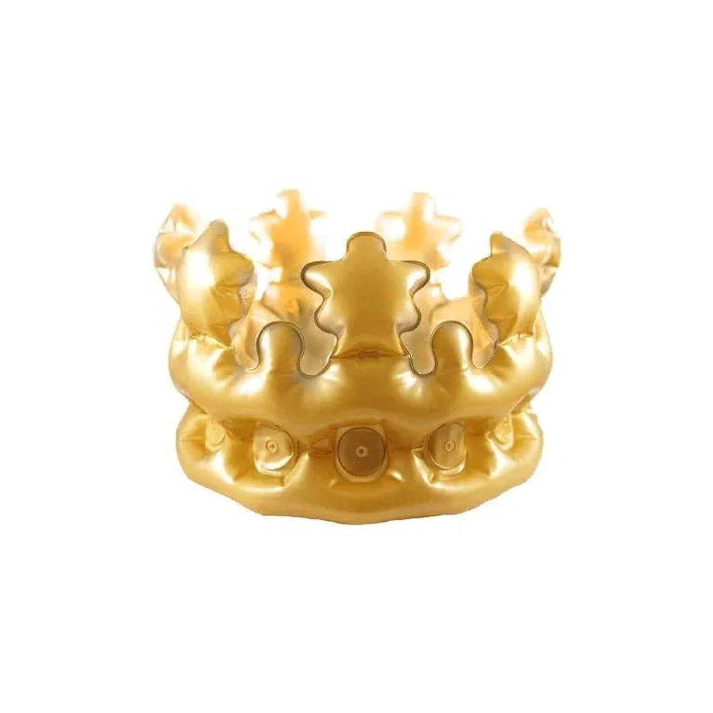 Children's Inflatable Gold Crown (30cm) - PoundToys