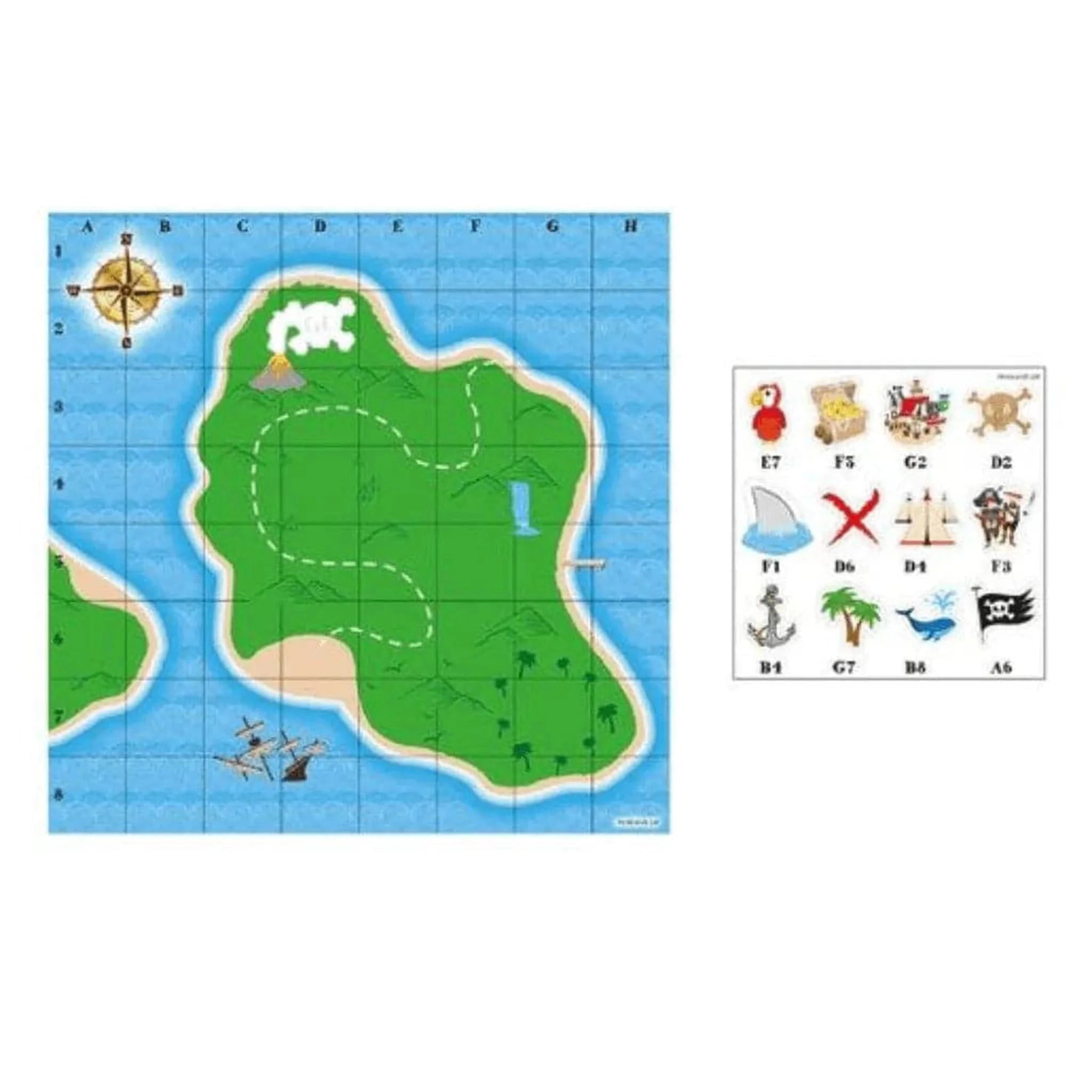 Children's Pirate Treasure Map Game - PoundToys