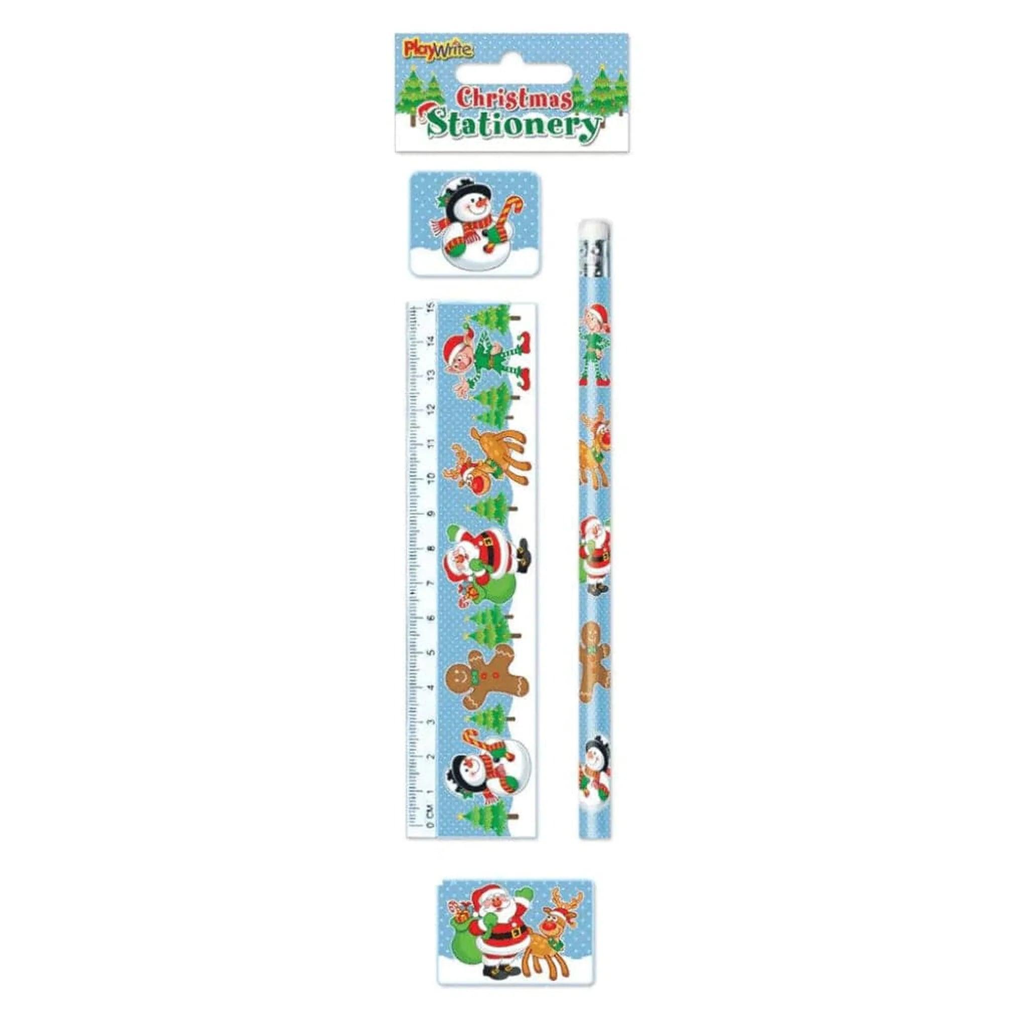 Christmas 4pc Stationery Set - PoundToys