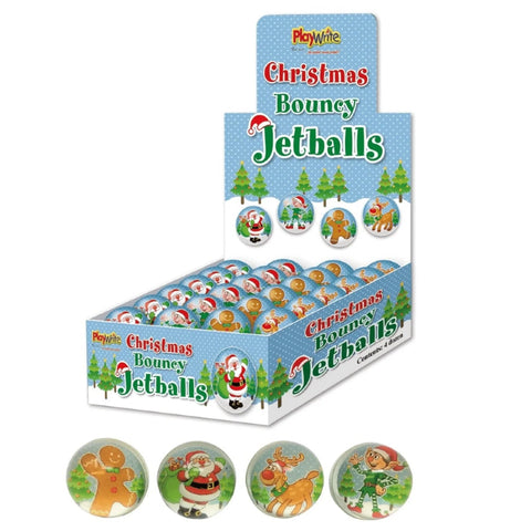 Christmas Bouncy Balls 35mm - Kids Party Craft