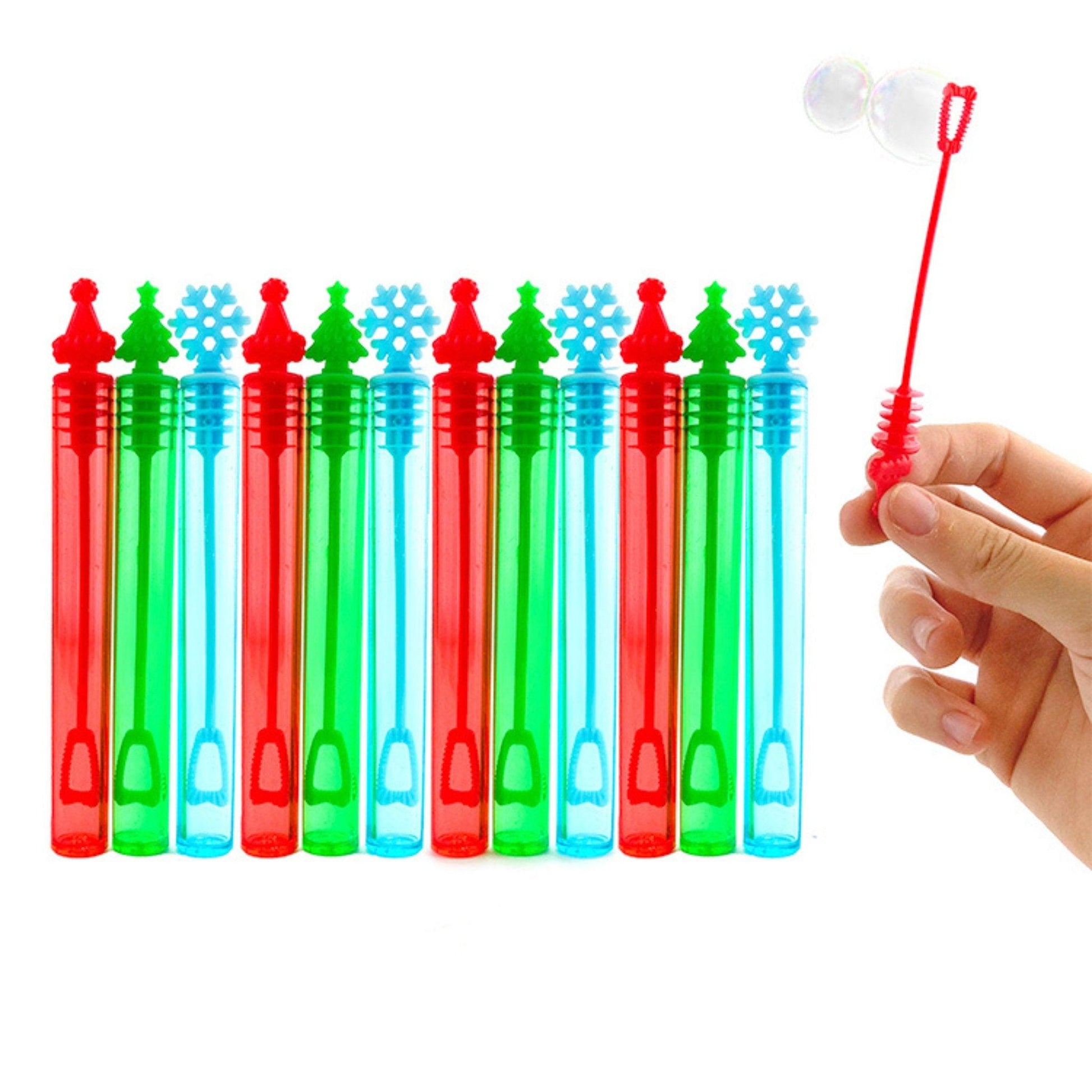 Christmas Bubble Tubes 12pcs - PoundToys