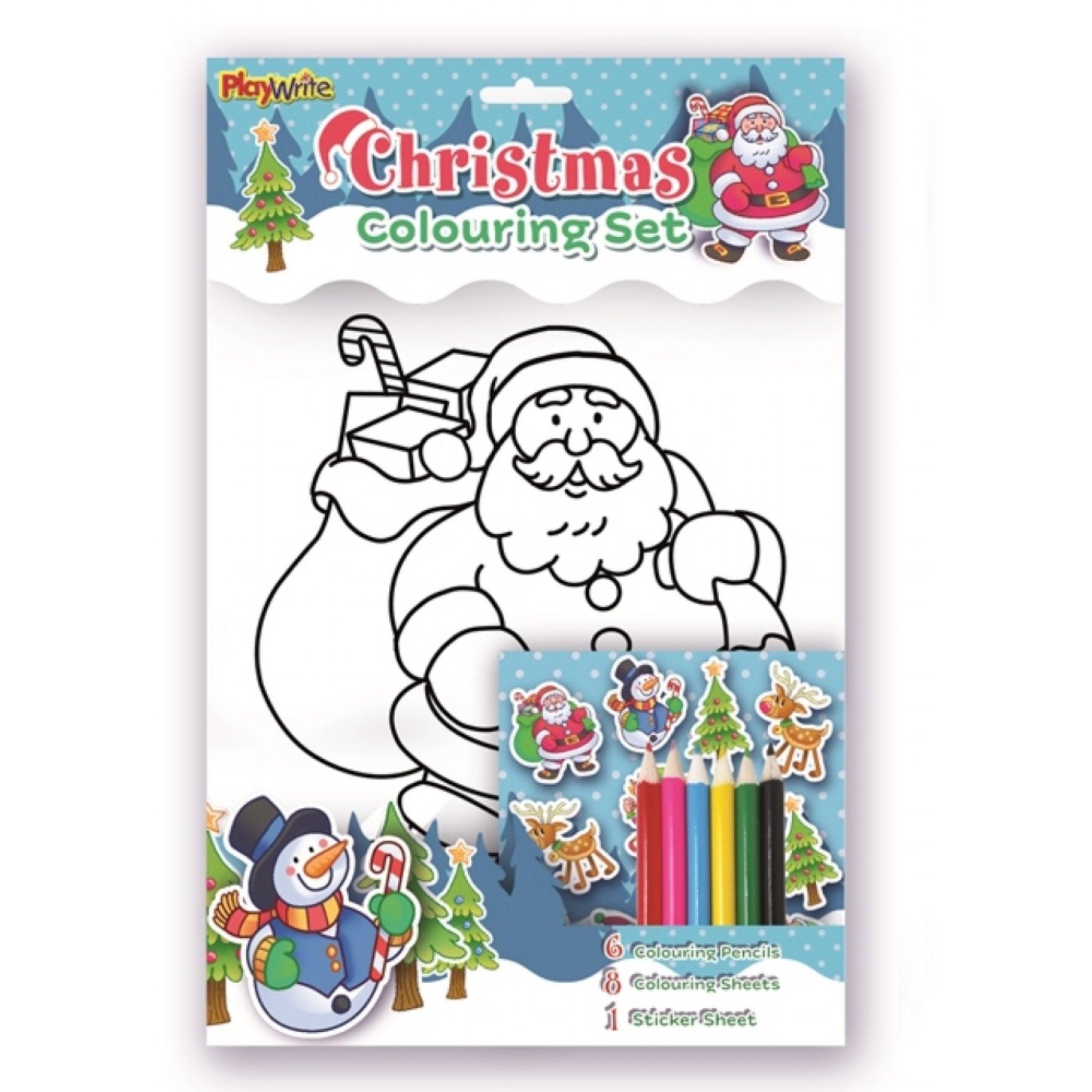 Christmas Colouring Set 29.5x22cm - PoundToys