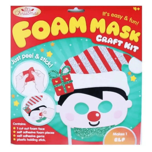 Christmas Elf Foam Mask Craft Kit - PoundToys