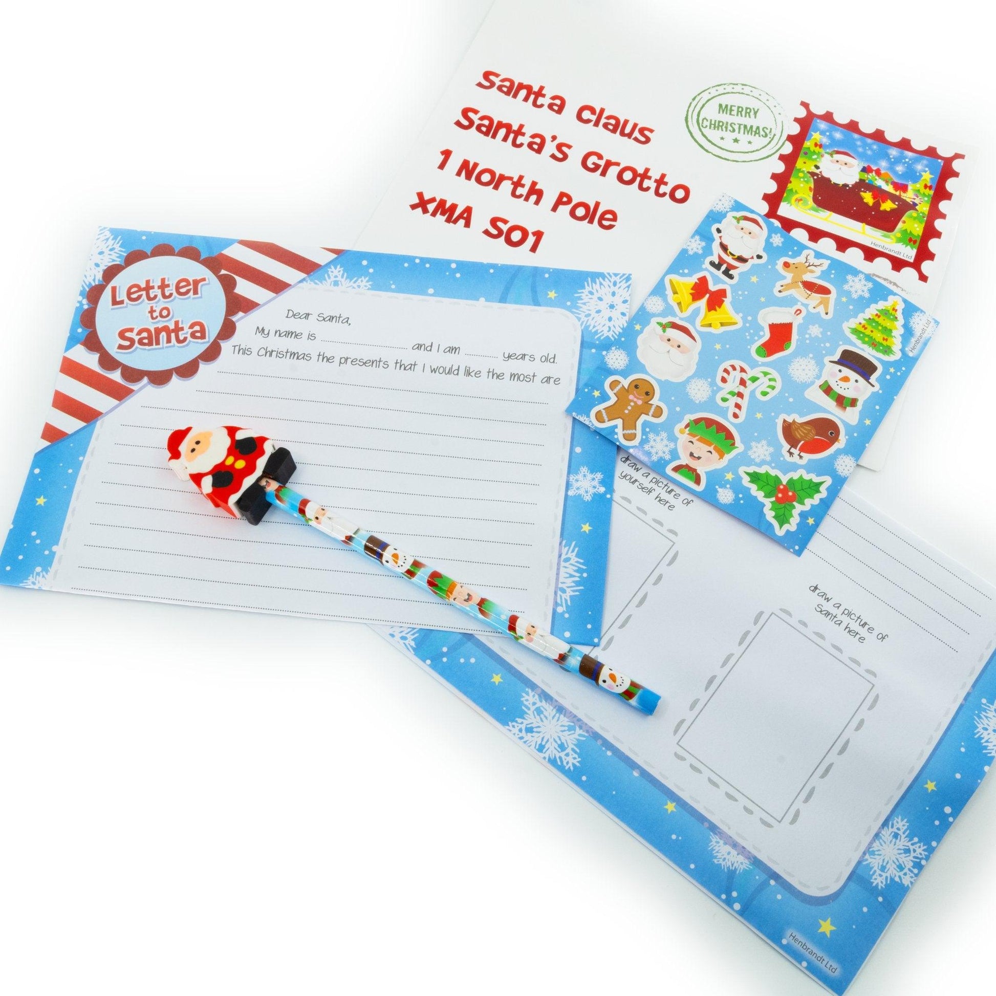 Christmas Letter To Santa Writing Kit (5 Pieces) - PoundToys