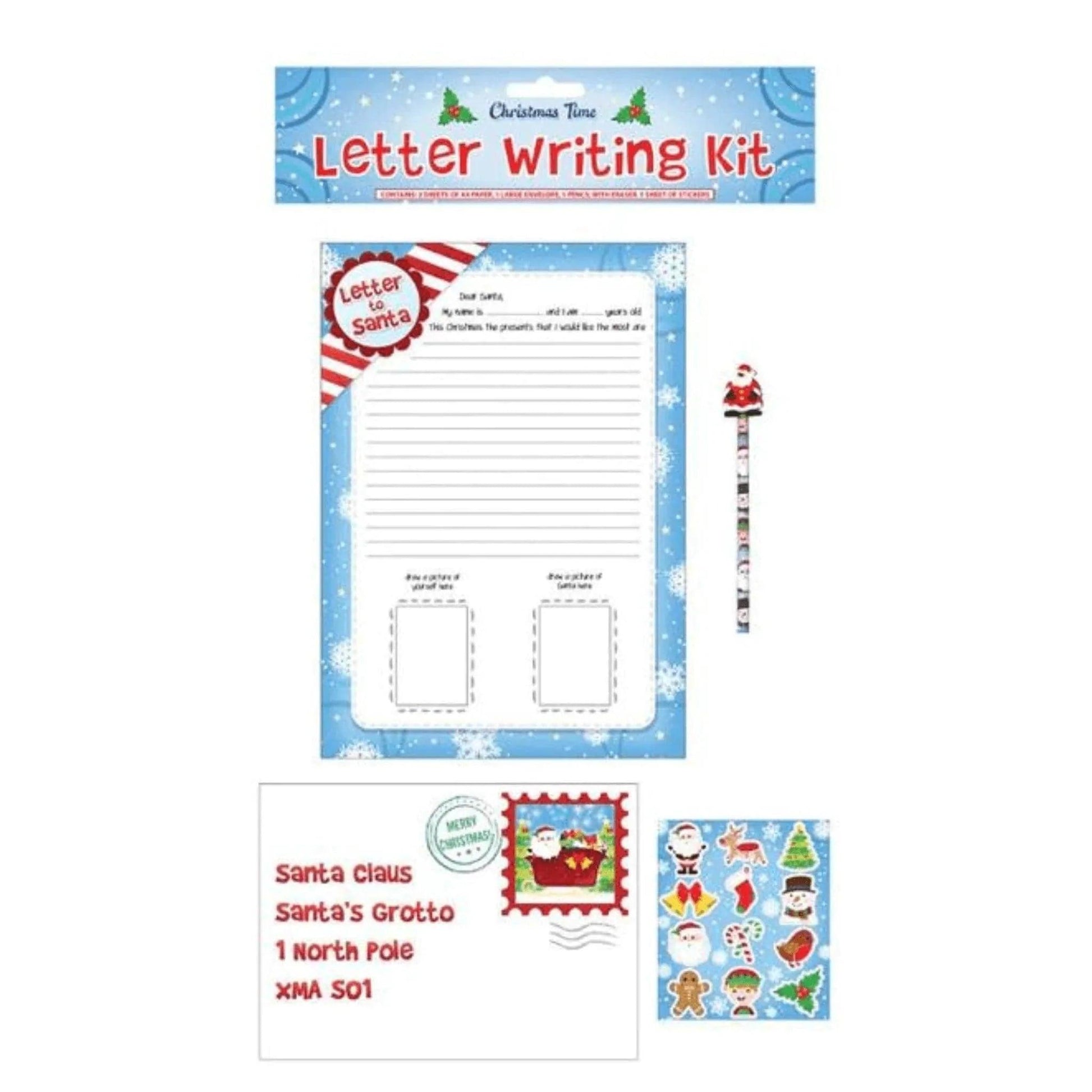 Christmas Letter To Santa Writing Kit (5 Pieces) - PoundToys