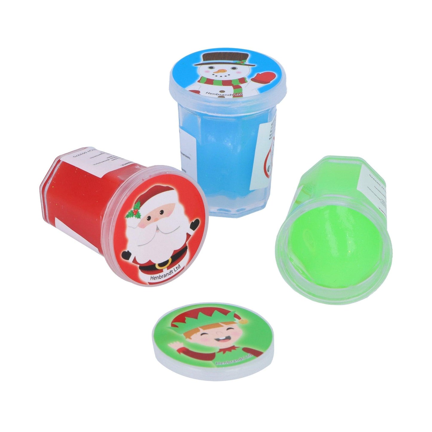 Christmas Mini Slime Tubs 6 Pack - PoundToys